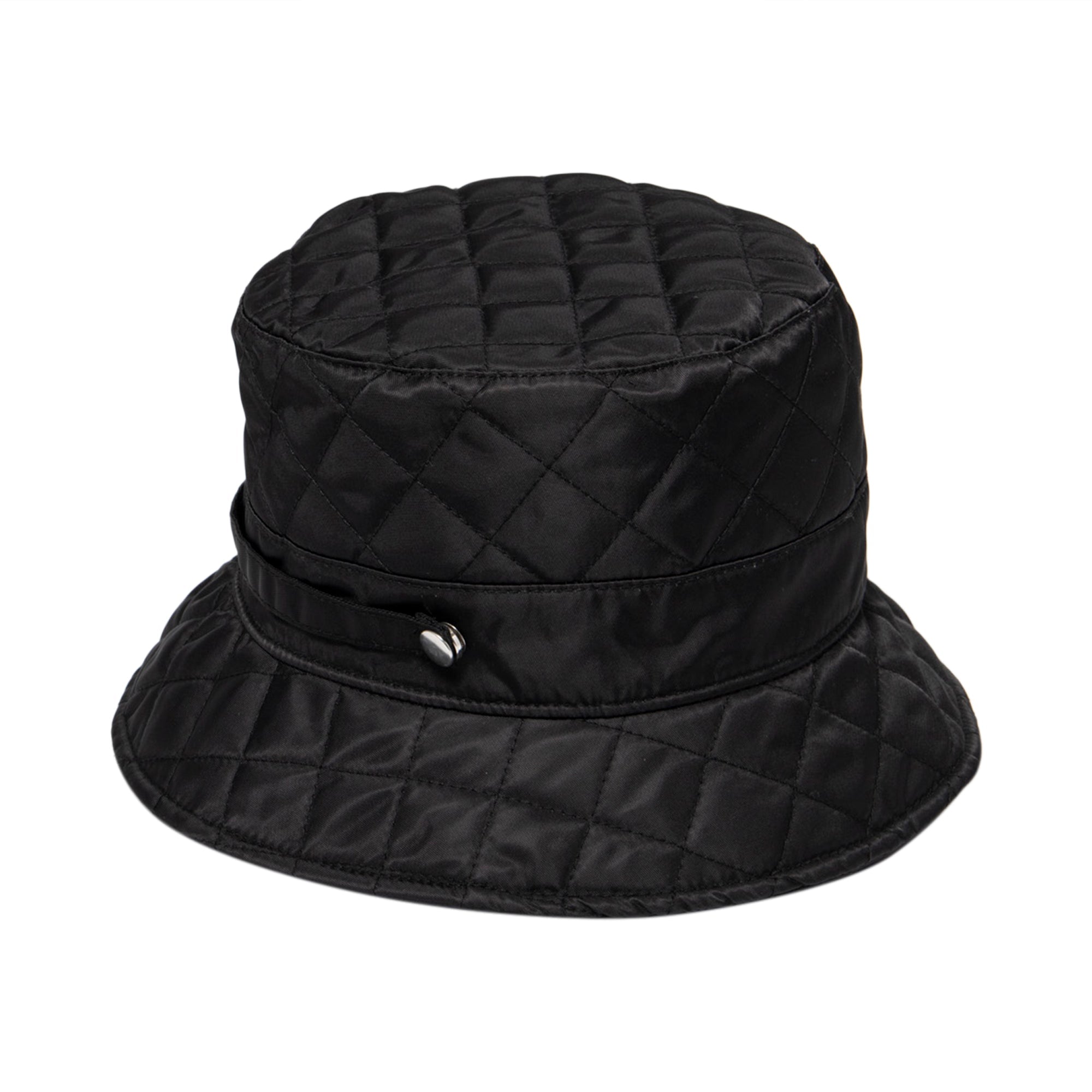 1pc Black Leather Bucket Hats Solid Casual Waterproof Hat Women