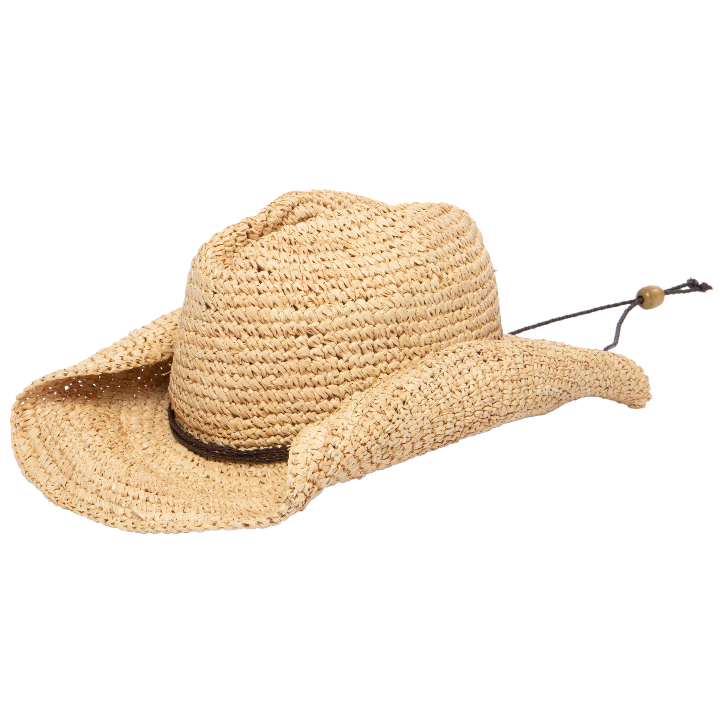 Raffia crochet store cowboy hat