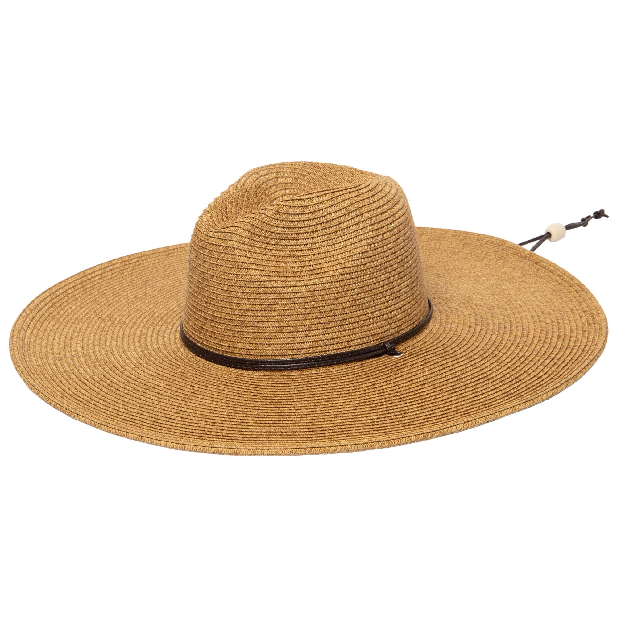 Bucket Hat with Strings Wide Hat with Strap for Summer Beach Riding