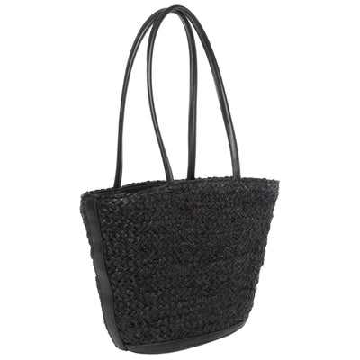 Maya - Raffia Structured Tote-TOTE-San Diego Hat Company