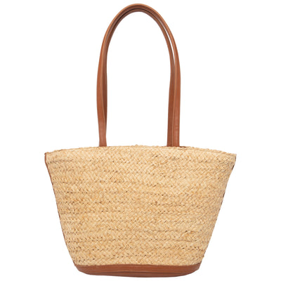 Maya - Raffia Structured Tote-TOTE-San Diego Hat Company