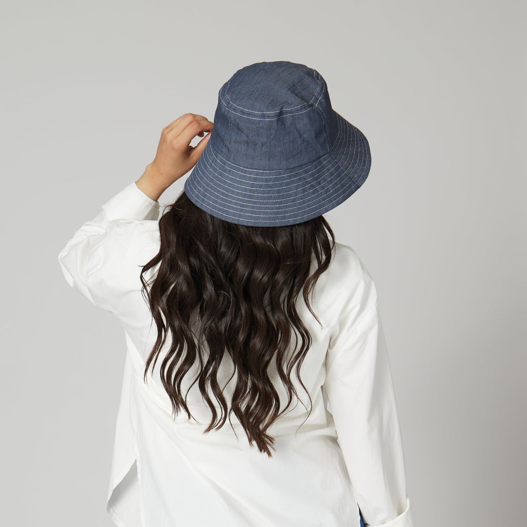 Chambray Women s Summer Bucket Hat San Diego Hat Company