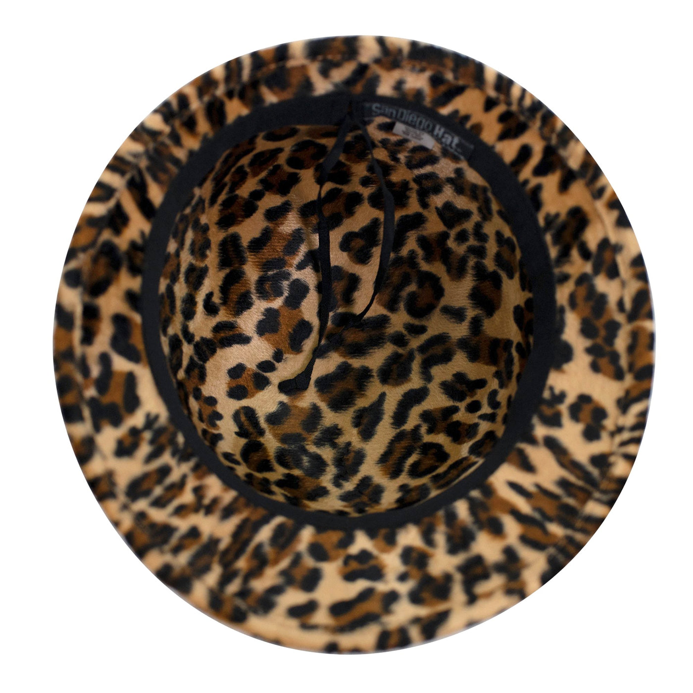 Women's Faux wool felt leopard cloche with grosgrain bow – San Diego ...