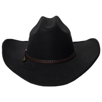 Dwight - Cattleman's Crease Cowboy with Leather Band and Brass Gromets-COWBOY-San Diego Hat Company