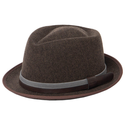 Men's Pork Pie with Debossed Logo-PORK PIE-San Diego Hat Company