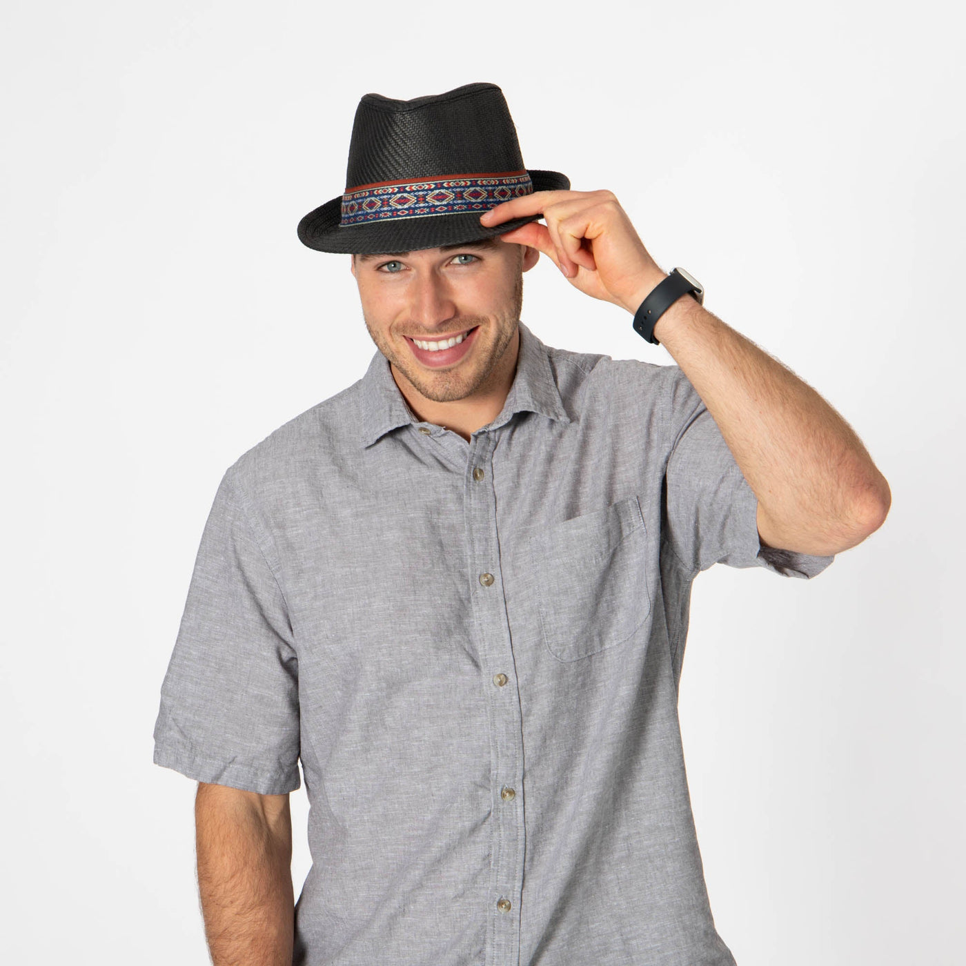 Mens Cut and Sew Paper Stingy Brim Fedora-FEDORA-San Diego Hat Company