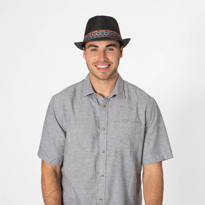 Mens Cut and Sew Paper Stingy Brim Fedora-FEDORA-San Diego Hat Company