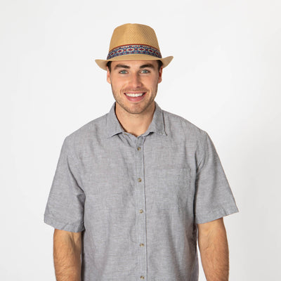 Mens Cut and Sew Paper Stingy Brim Fedora-FEDORA-San Diego Hat Company