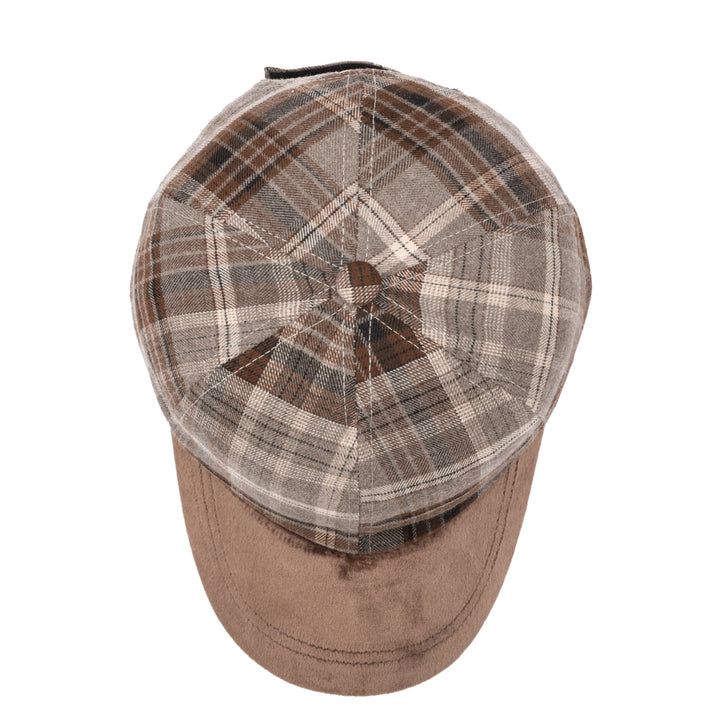 Kid's Plaid Cap With Faux Suede Brim – San Diego Hat Company