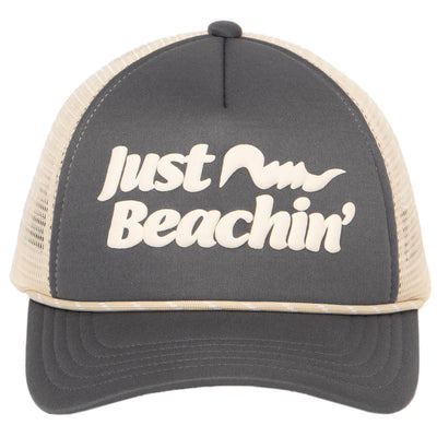 Just Beachin - Kids 5 Panel Trucker Hat Snapback-TRUCKER-San Diego Hat Company