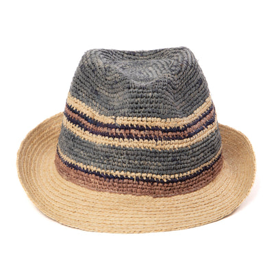 Men's Crochet Braided Raffia Stingy Brim Fedora-FEDORA-San Diego Hat Company