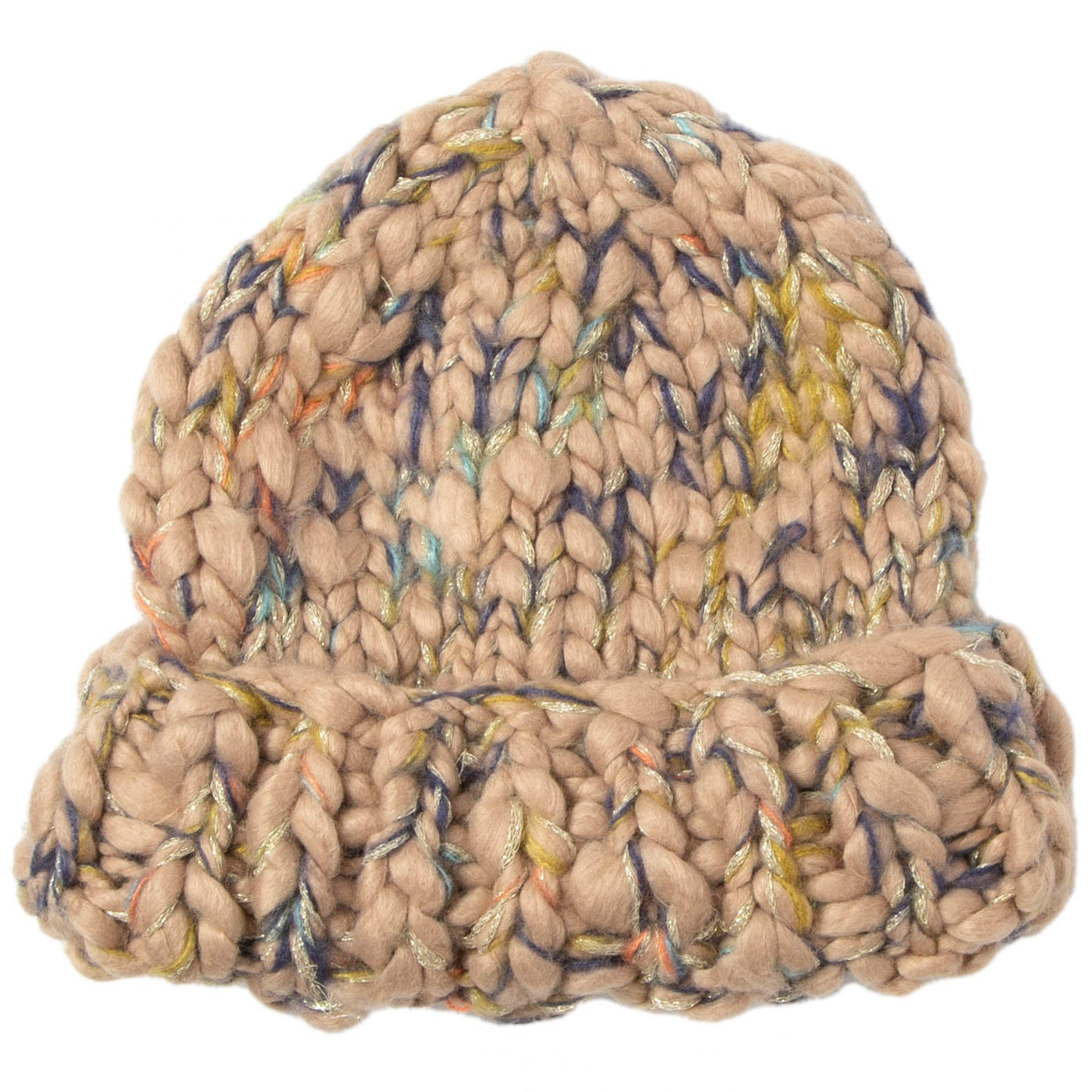 Peaches - Chunky Cable Knit Beanie-BEANIE-San Diego Hat Company