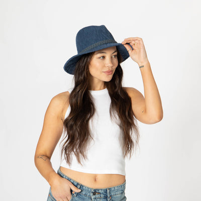 Any Day Fedora - Women's Knit Fedora (KNH8008)-FEDORA-San Diego Hat Company