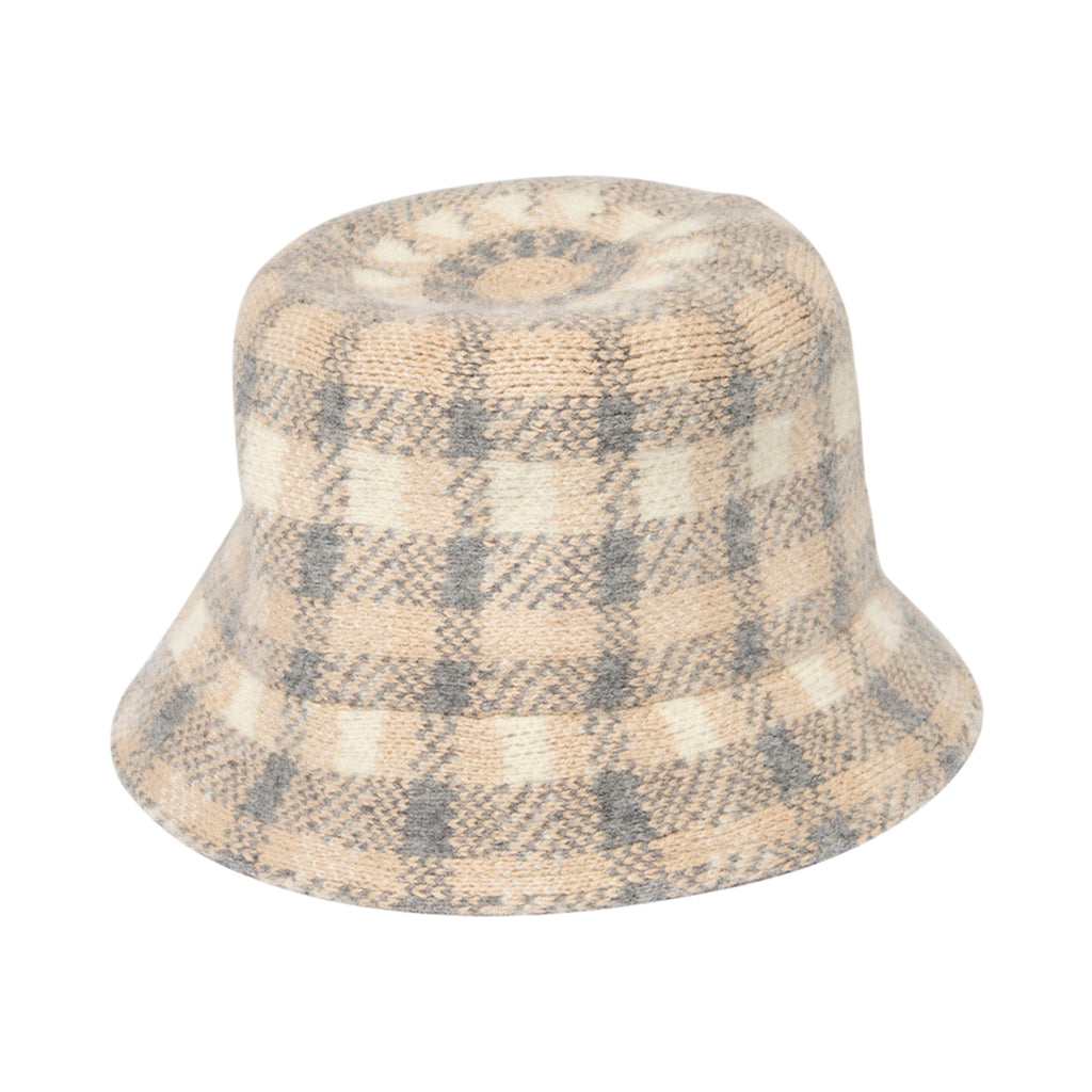 BJUTIR Womens Bucket Hat Thickened Plaid Winter Thermal Windproof