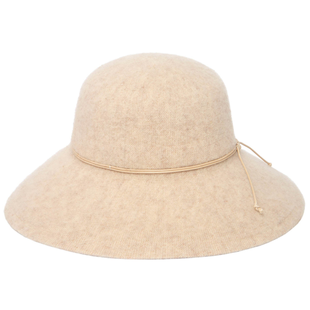 Beige wool floppy hat shops