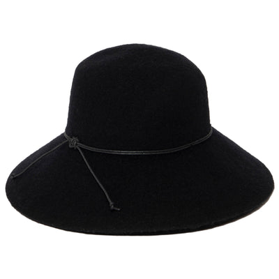 Park Lane - Wool Blend Floppy Hat with Leather Cording Trim-FLOPPY-San Diego Hat Company