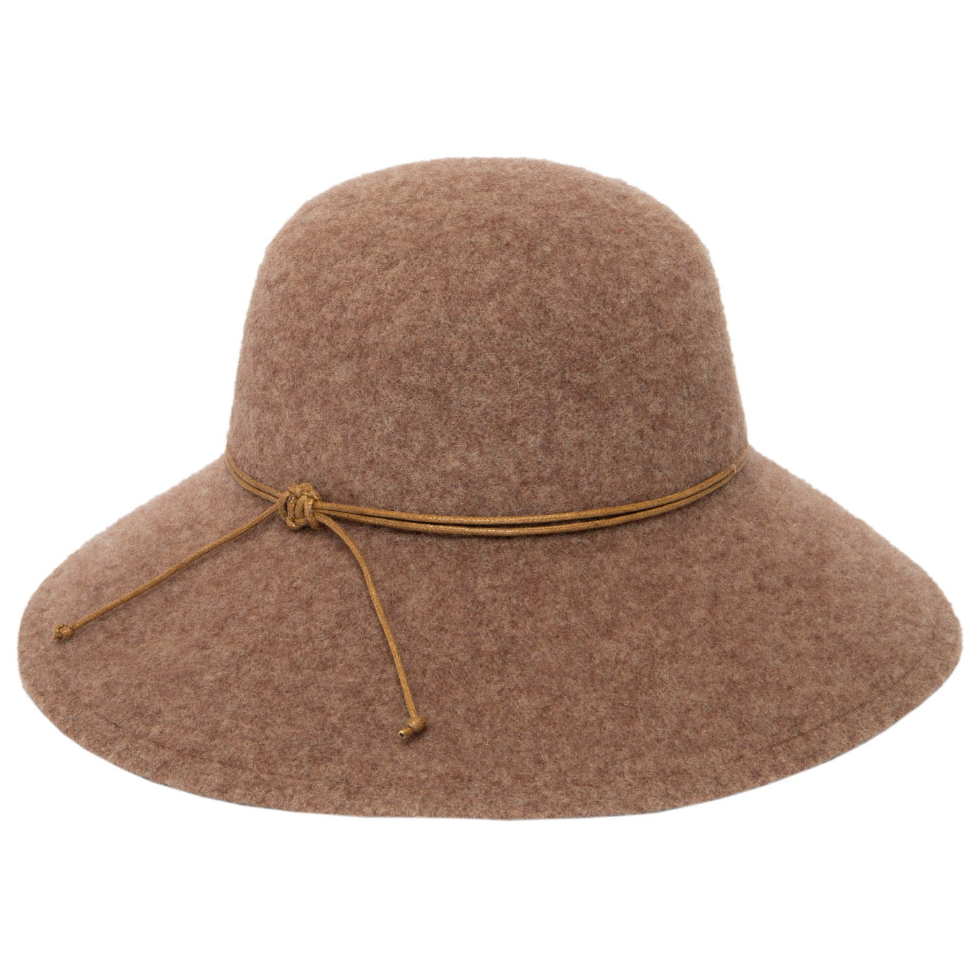 Park Lane - Wool Blend Floppy Hat with Leather Cording Trim-FLOPPY-San Diego Hat Company