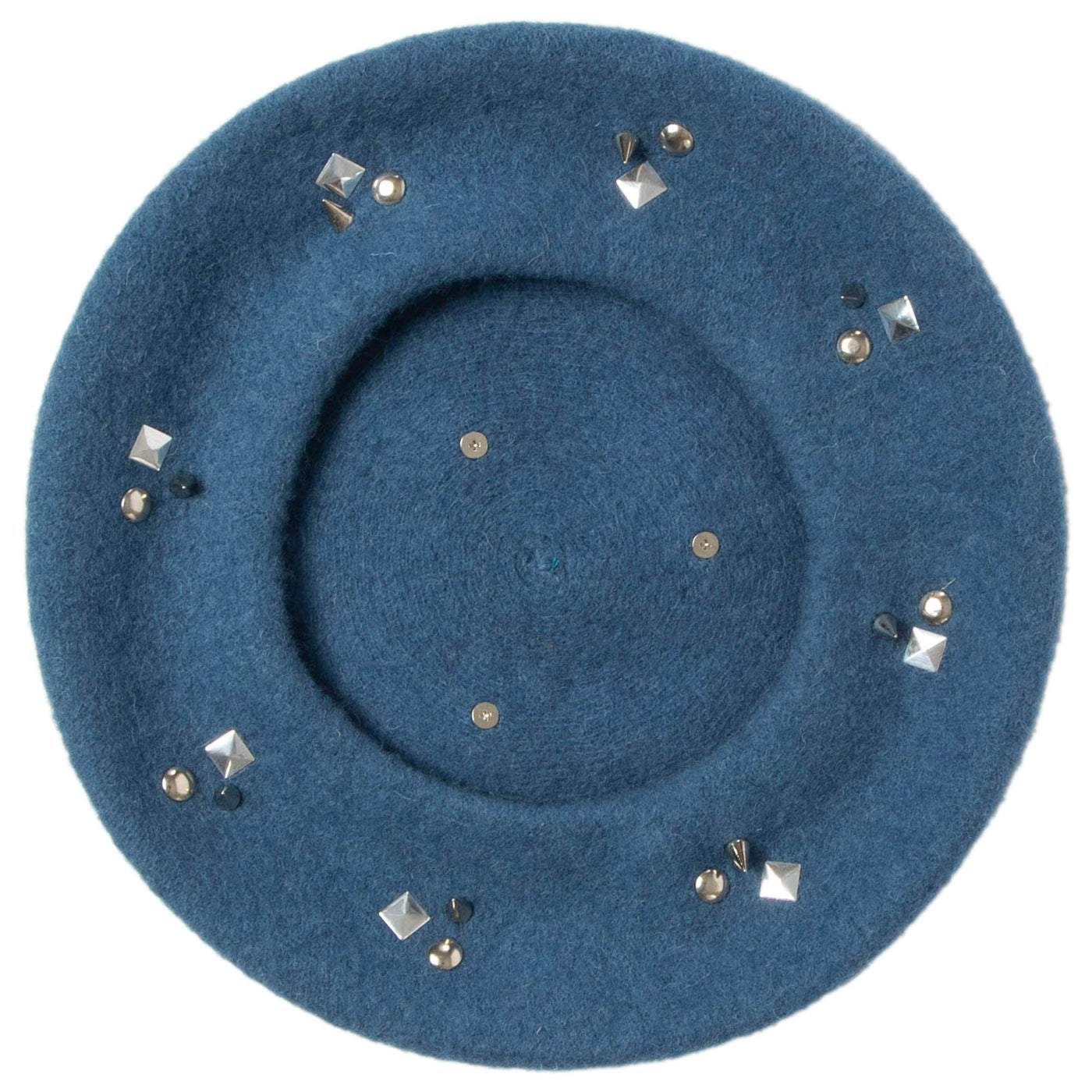 Last Night - Wool Blend Beret with Metallic Stud Clusters-BERET-San Diego Hat Company