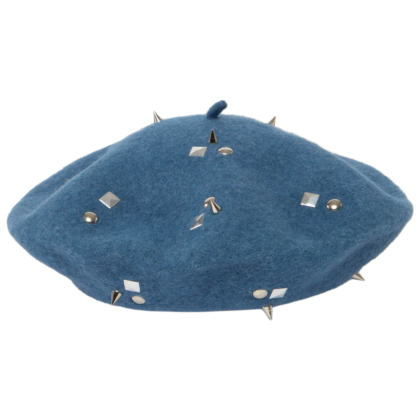 Last Night - Wool Blend Beret with Metallic Stud Clusters-BERET-San Diego Hat Company