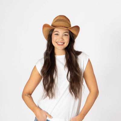 Gabriela - Women's Pinch Crown Cowboy-COWBOY-San Diego Hat Company