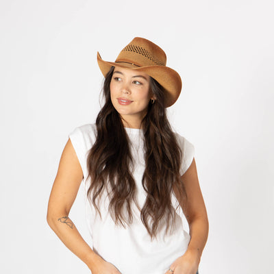 Gabriela - Women's Pinch Crown Cowboy-COWBOY-San Diego Hat Company