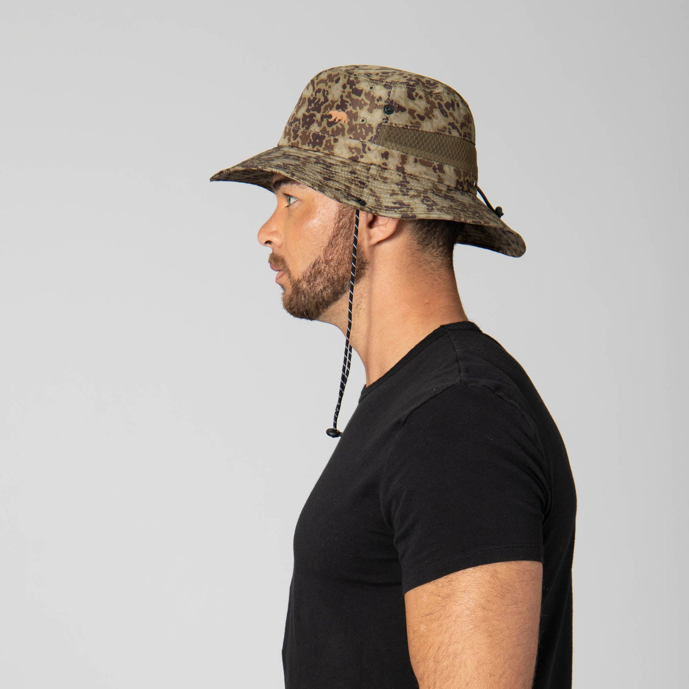 Outdoor Boonie Hat with Neck Flap and Adjustable Chin Cord – San