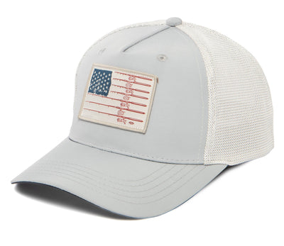 Water Performance - Mens Americana Fishing Trucker Hat-Trucker-San Diego Hat Company