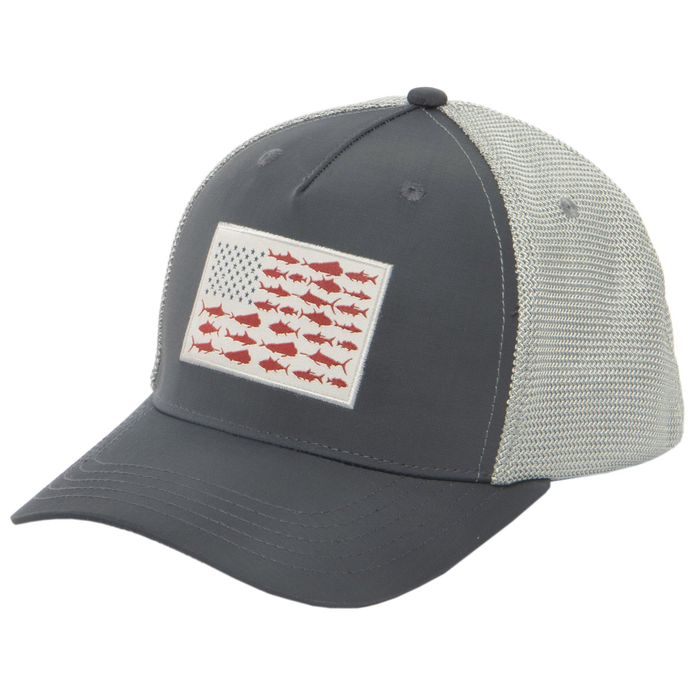 Water Performance - Mens Americana Fishing Trucker Hat-Trucker-San Diego Hat Company