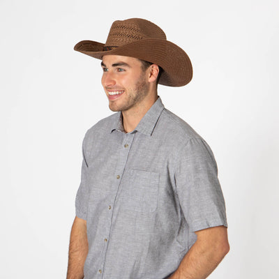 Men's Cattleman's Crease Cowboy with Ventilation-COWBOY-San Diego Hat Company