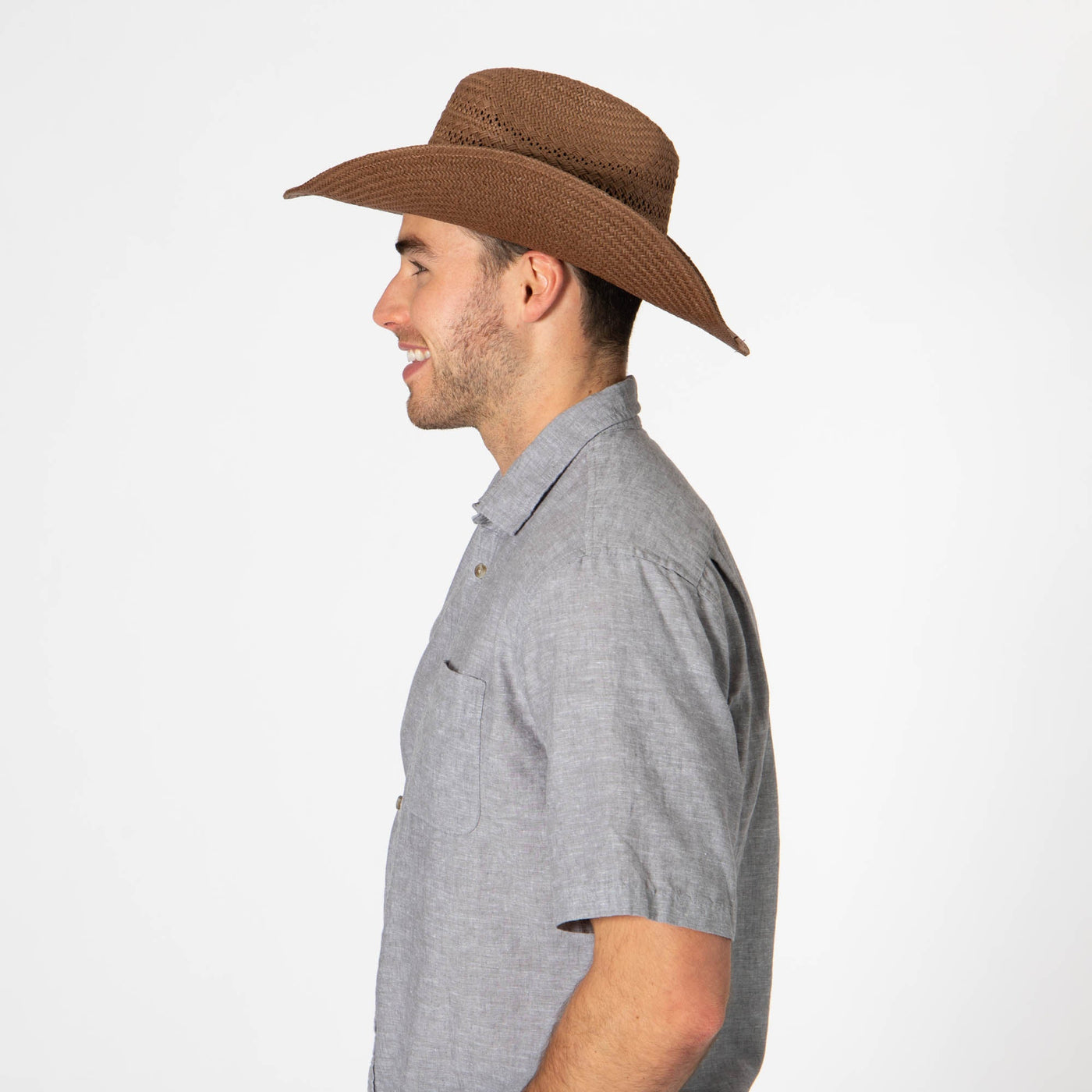 Men's Cattleman's Crease Cowboy with Ventilation-COWBOY-San Diego Hat Company