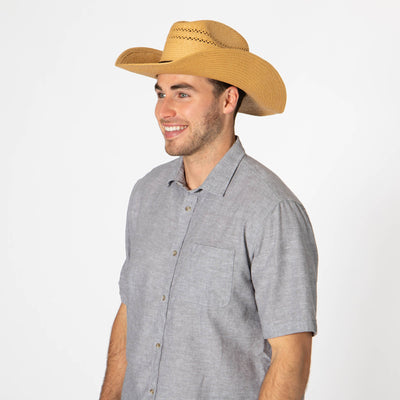 Men's Cattleman's Crease Cowboy with Ventilation-COWBOY-San Diego Hat Company