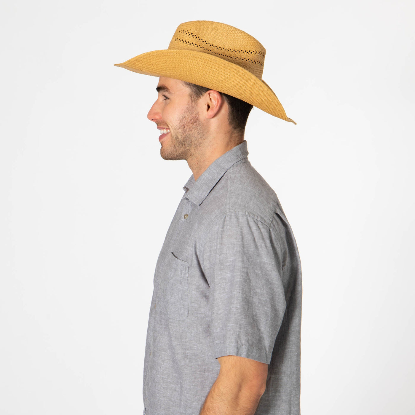 Men's Cattleman's Crease Cowboy with Ventilation-COWBOY-San Diego Hat Company