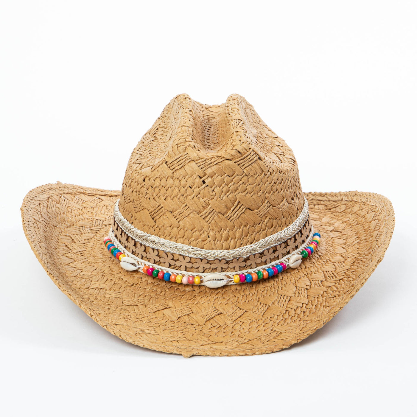 Salina - Cowboy with Triple Stacked Multi Bands-COWBOY-San Diego Hat Company