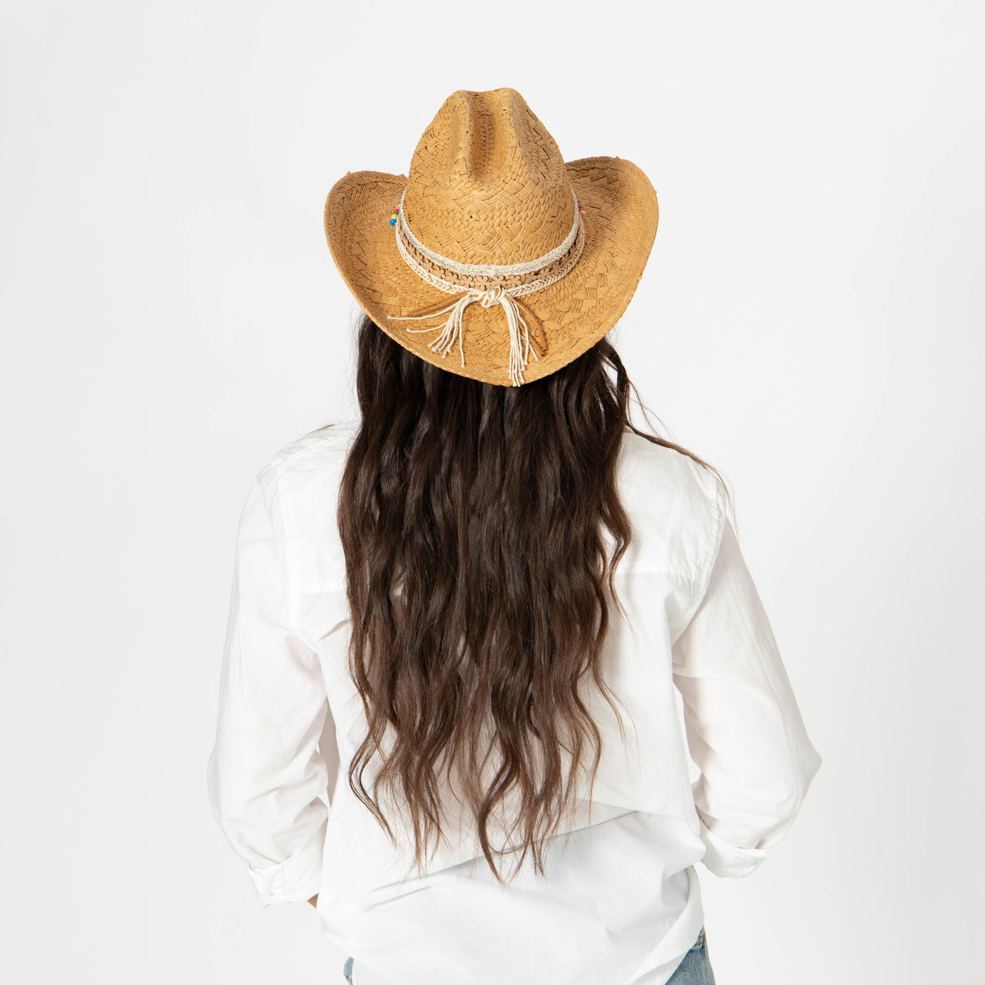 Salina - Cowboy with Triple Stacked Multi Bands-COWBOY-San Diego Hat Company