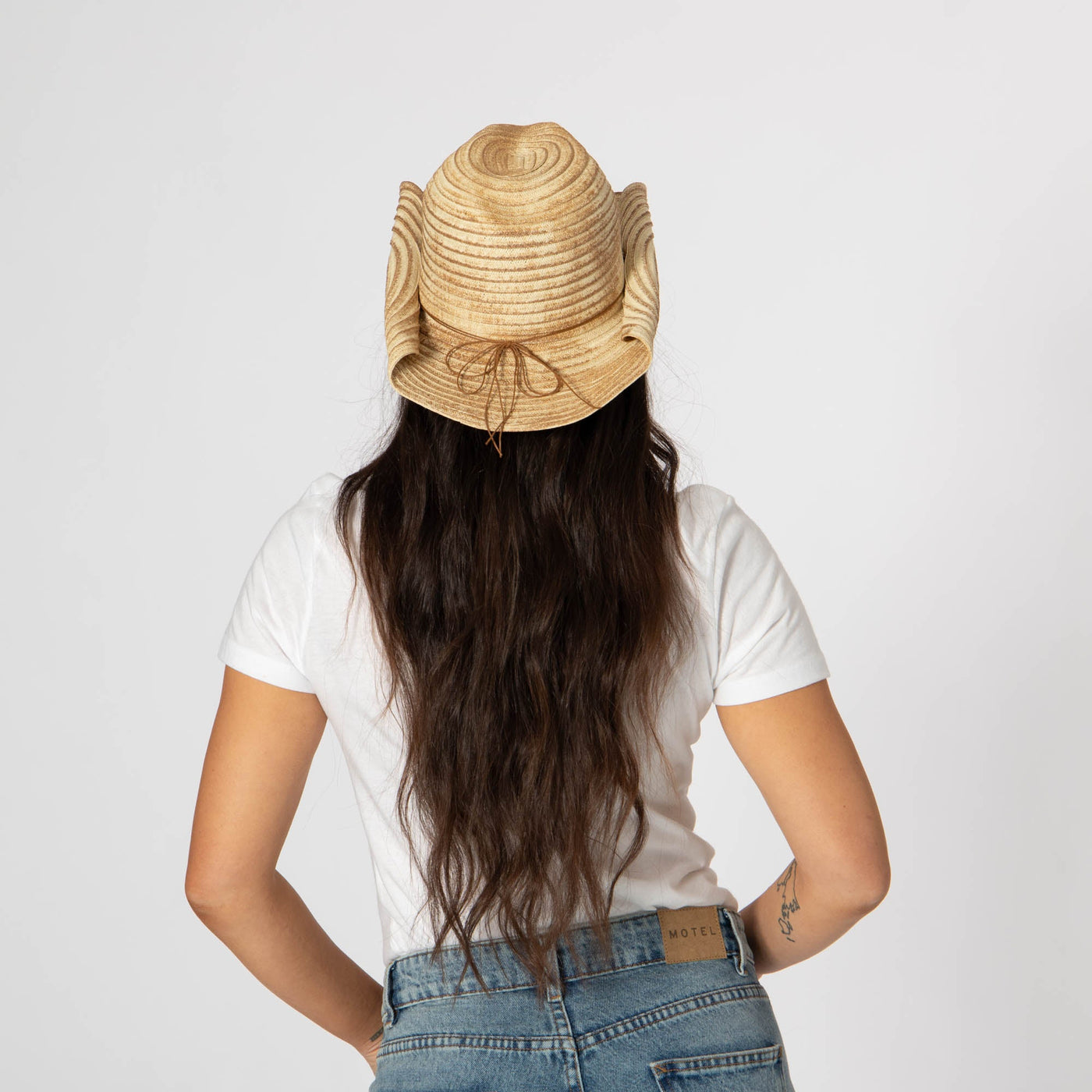 Elena - Cowboy with Rolled Wire Brim Edges-COWBOY-San Diego Hat Company