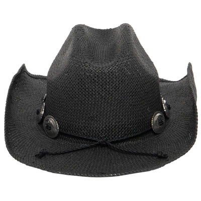 Shiloh - Cowboy with Silver Concho Band-COWBOY-San Diego Hat Company