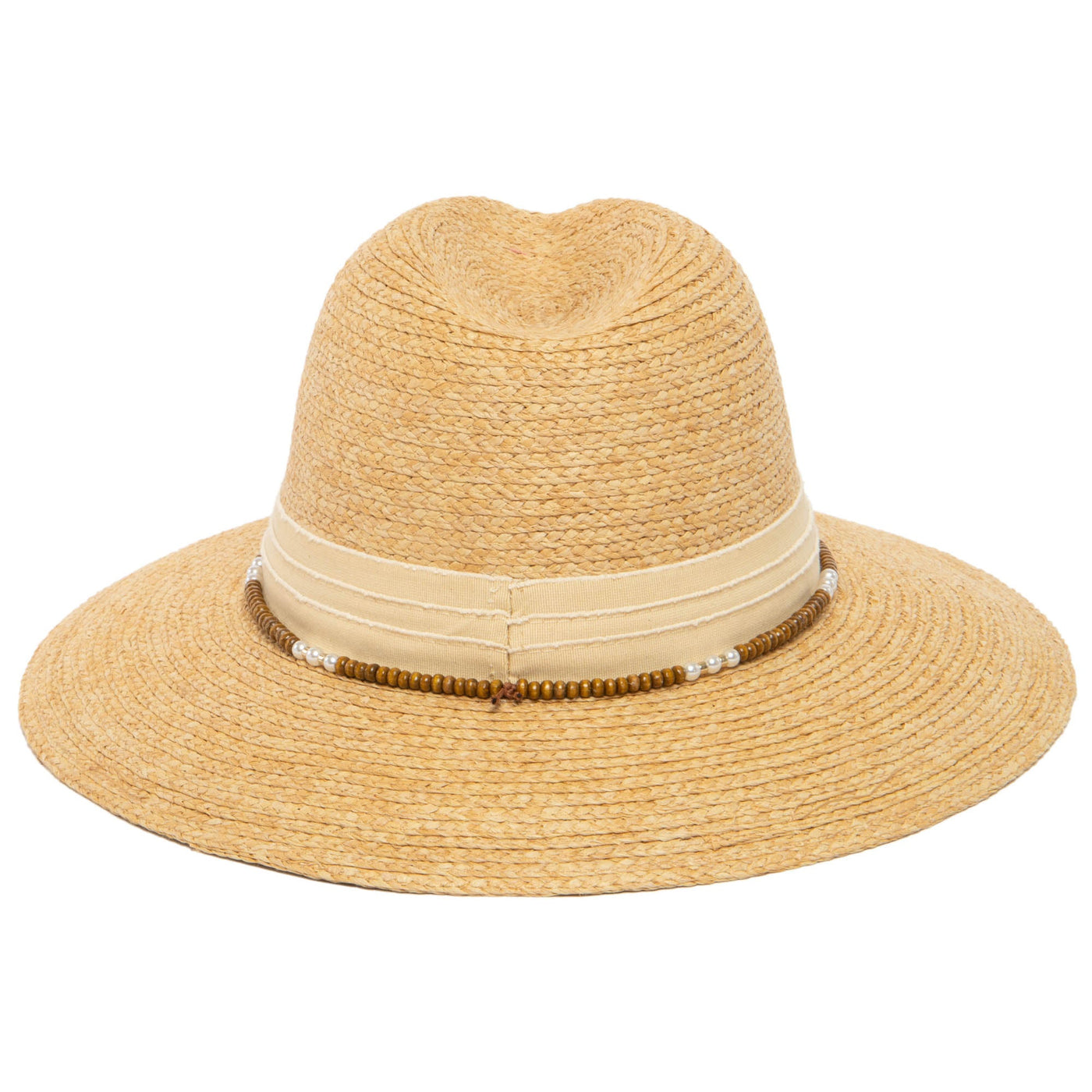 Coco - Fedora with Wood Beaded Chain-FEDORA-San Diego Hat Company