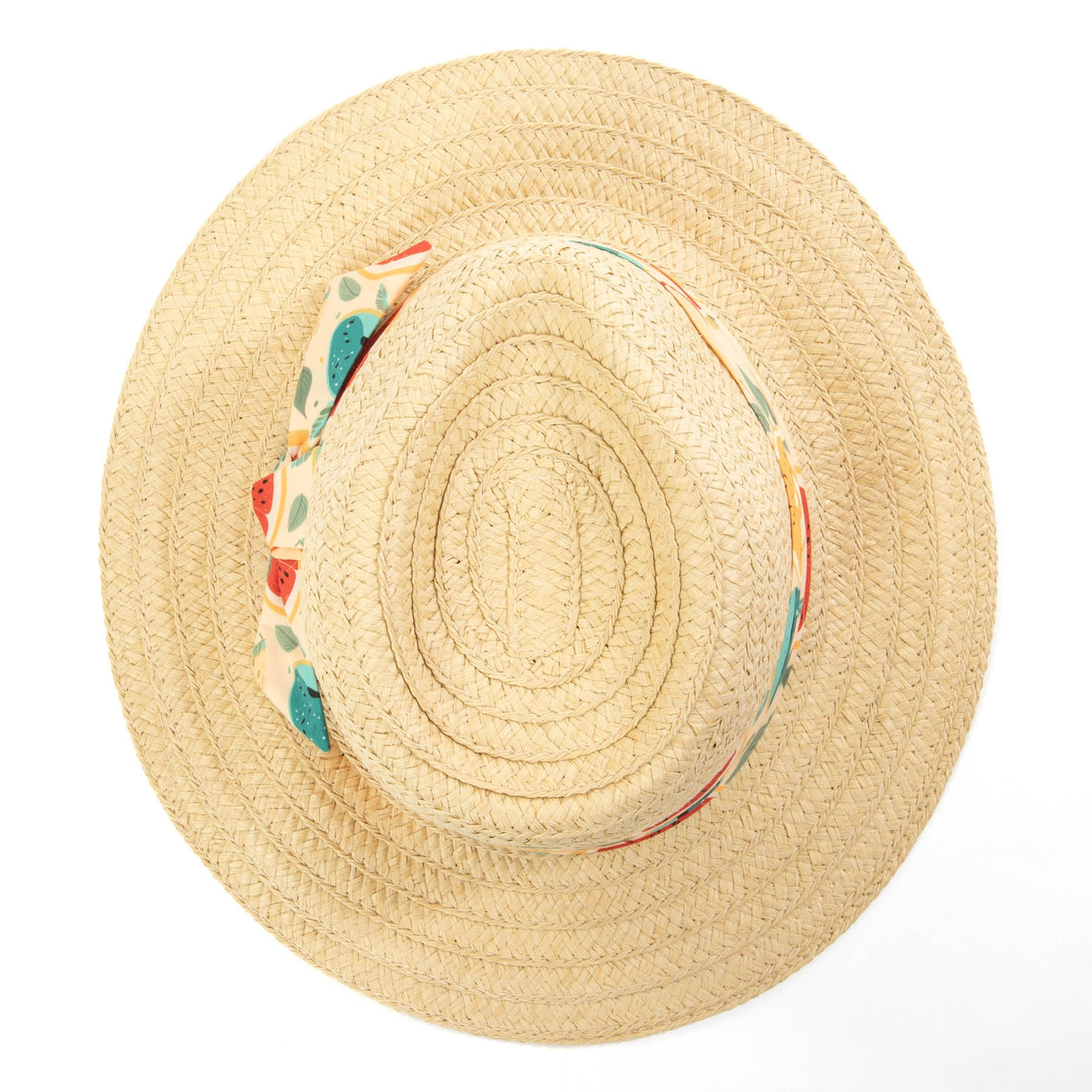 Kids Pinch Crown Fedora with Fruit Printed Band-FEDORA-San Diego Hat Company