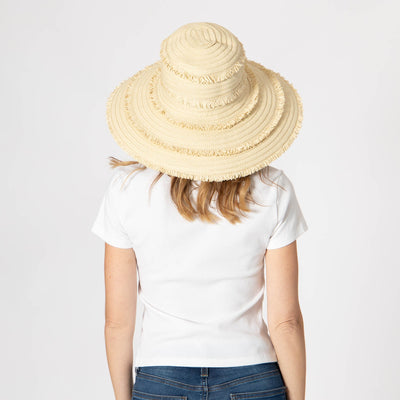 Olas - Fringe Wide Brim Sun Hat-SUN BRIM-San Diego Hat Company