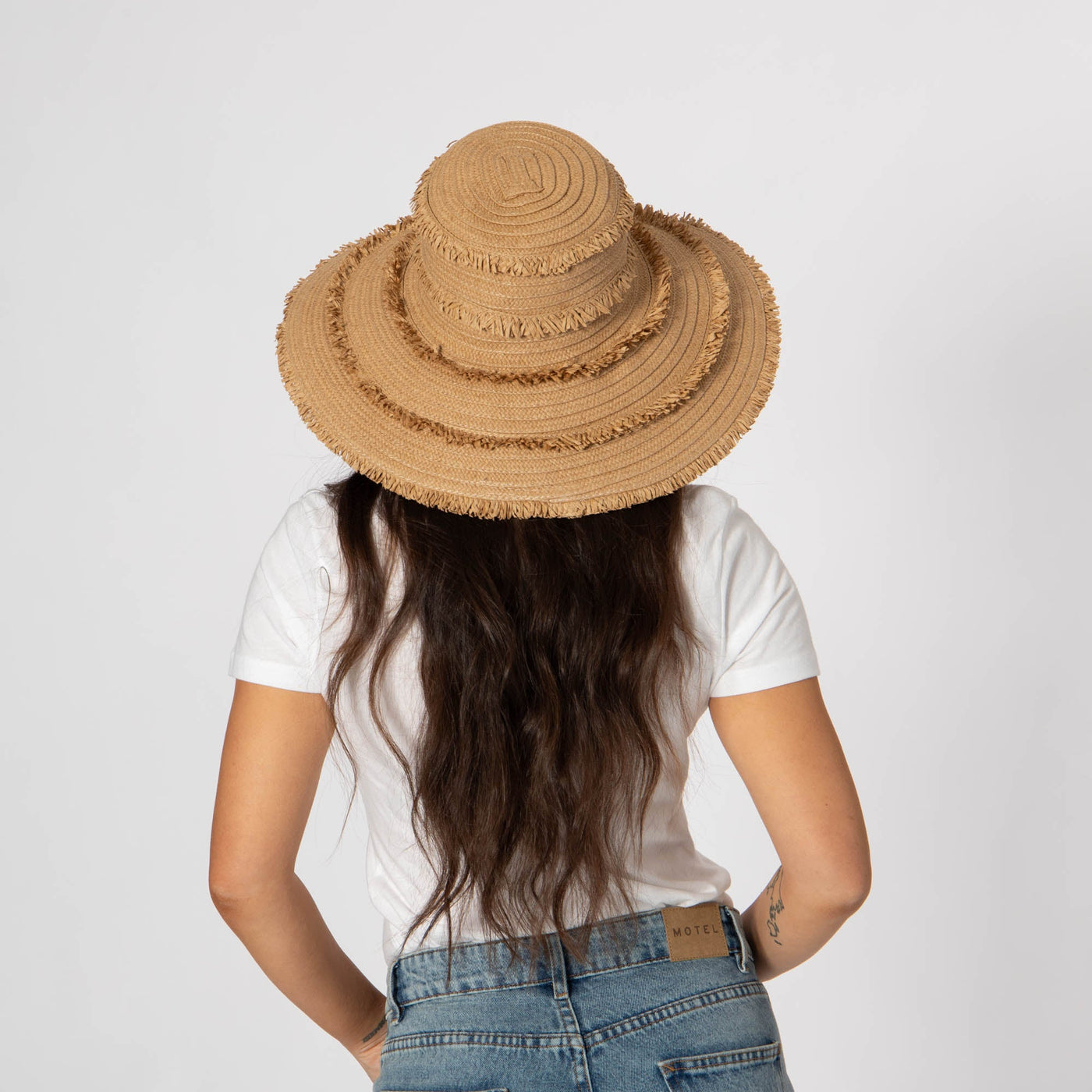 Olas - Fringe Wide Brim Sun Hat-SUN BRIM-San Diego Hat Company