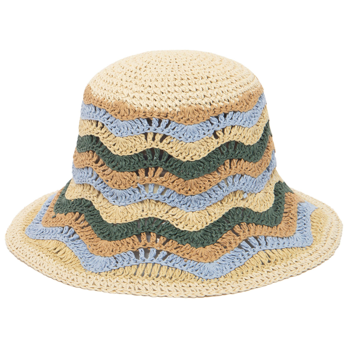 Del Mar - Wavy Striped Bucket Hat-BUCKET-San Diego Hat Company