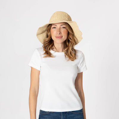 Women's Paper Crochet Floppy Bucket Hat-BUCKET-San Diego Hat Company