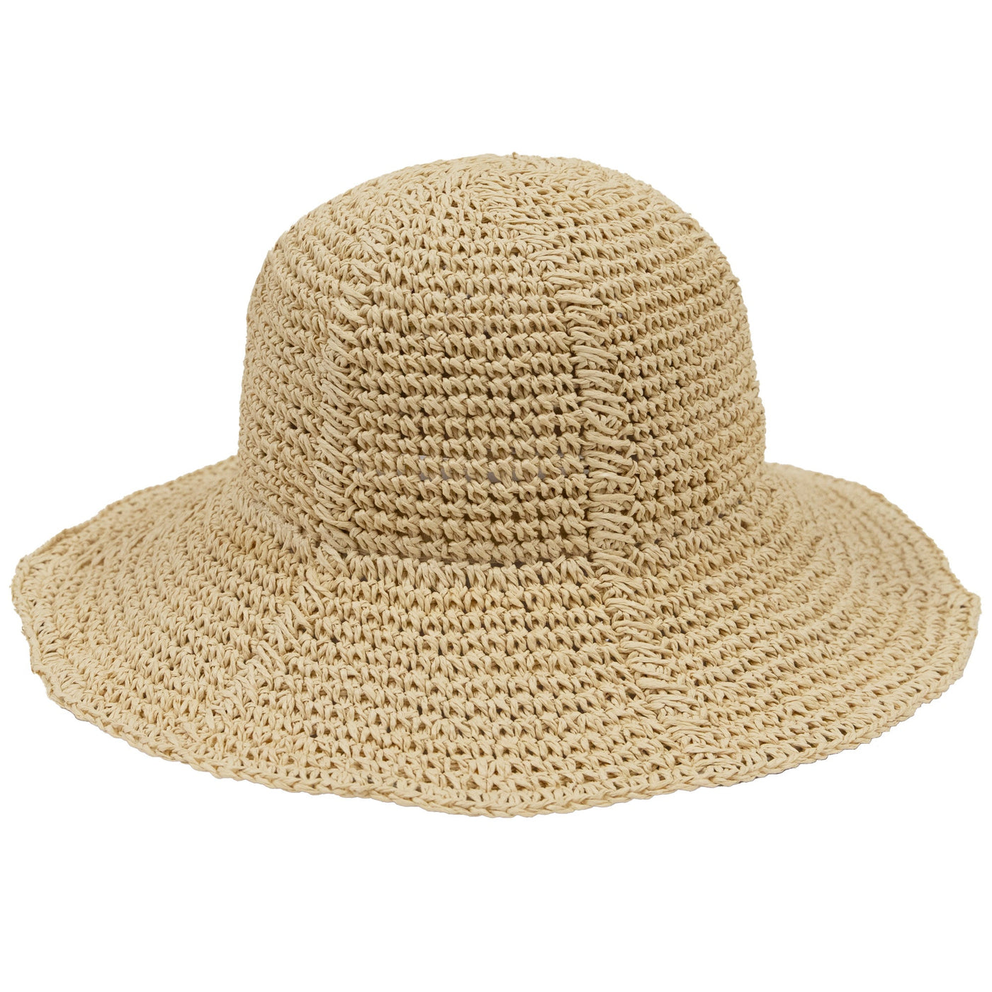 Women's Paper Crochet Floppy Bucket Hat-BUCKET-San Diego Hat Company