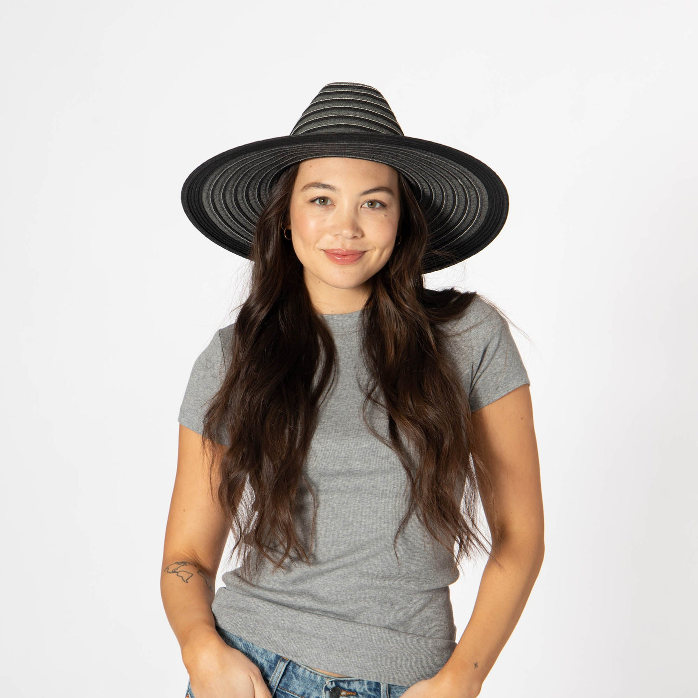 Renata - Wide Brim Cattleman's Crease Sun Hat-SUN BRIM-San Diego Hat Company