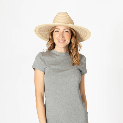 Renata - Wide Brim Cattleman's Crease Sun Hat-SUN BRIM-San Diego Hat Company