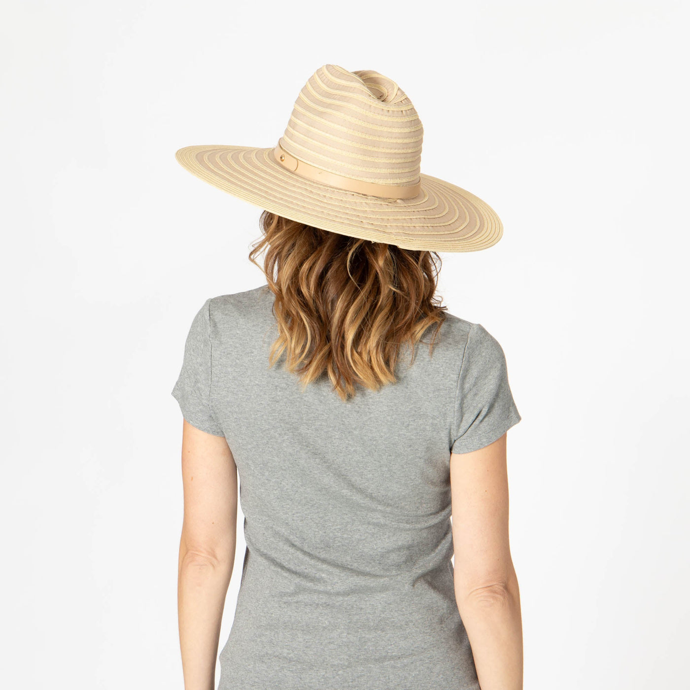 Renata - Wide Brim Cattleman's Crease Sun Hat-SUN BRIM-San Diego Hat Company