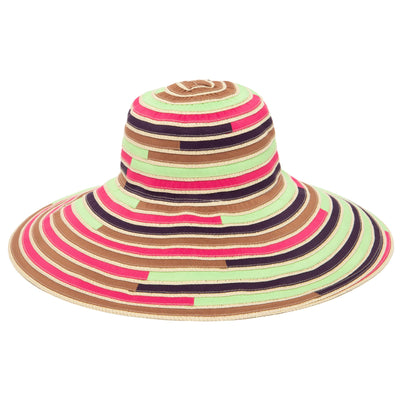 Women's Multi Colored Wide Brim Sun Hat-SUN BRIM-San Diego Hat Company