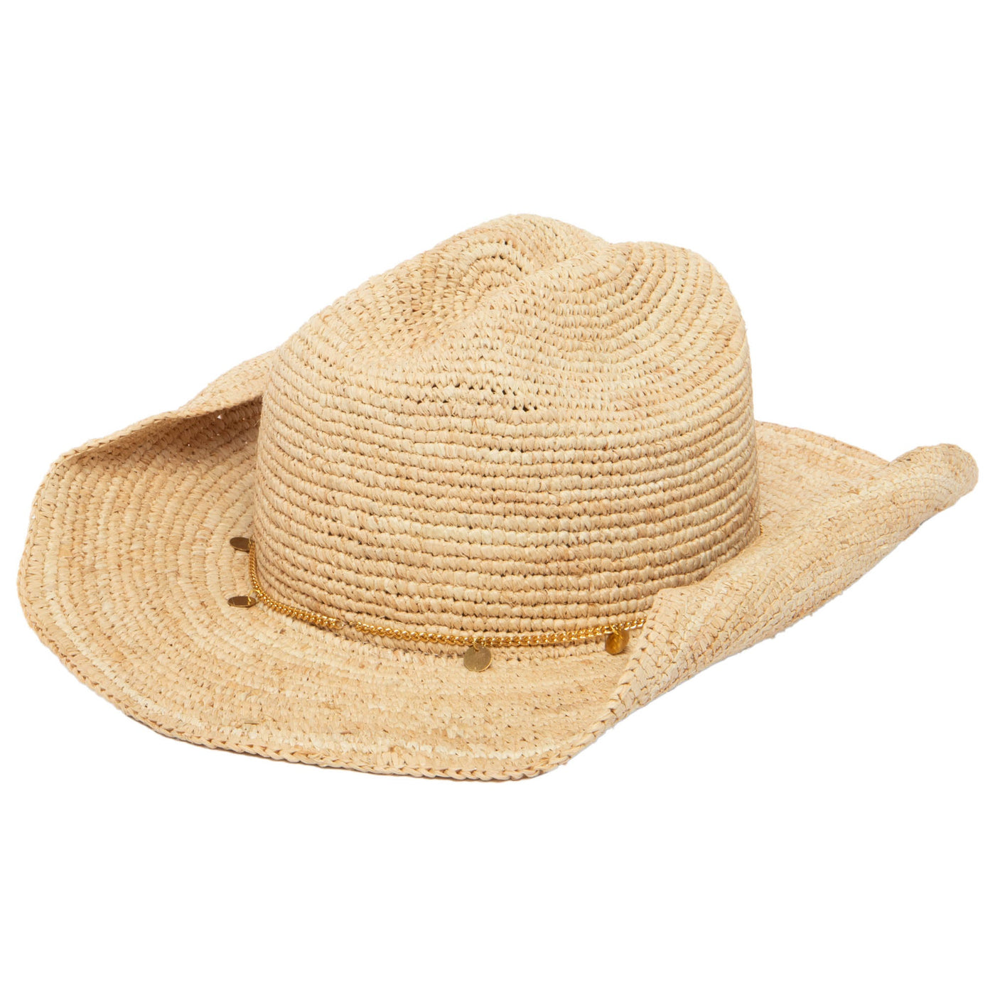 Ines - Women's Crochet Raffia Cowboy-COWBOY-San Diego Hat Company