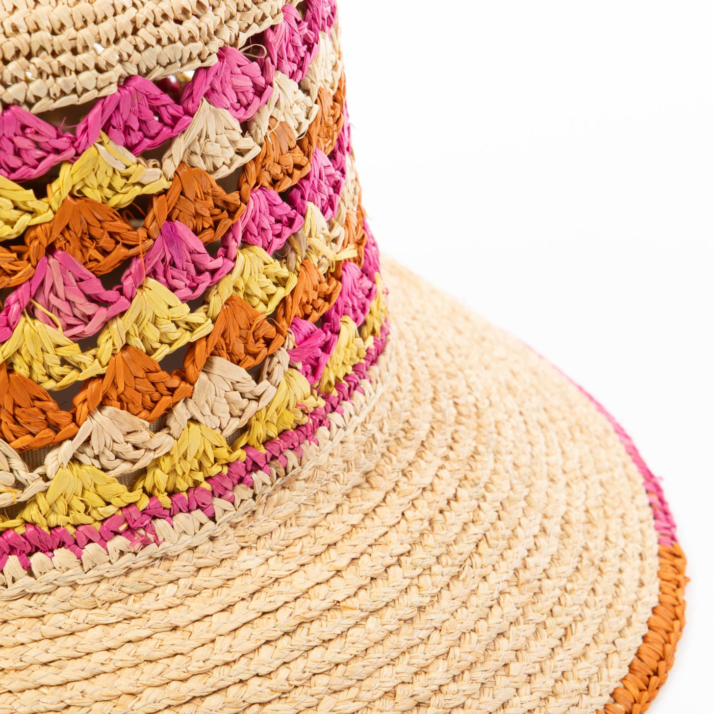 Viviana - Crochet & Braided Raffia Bucket Hat-BUCKET-San Diego Hat Company