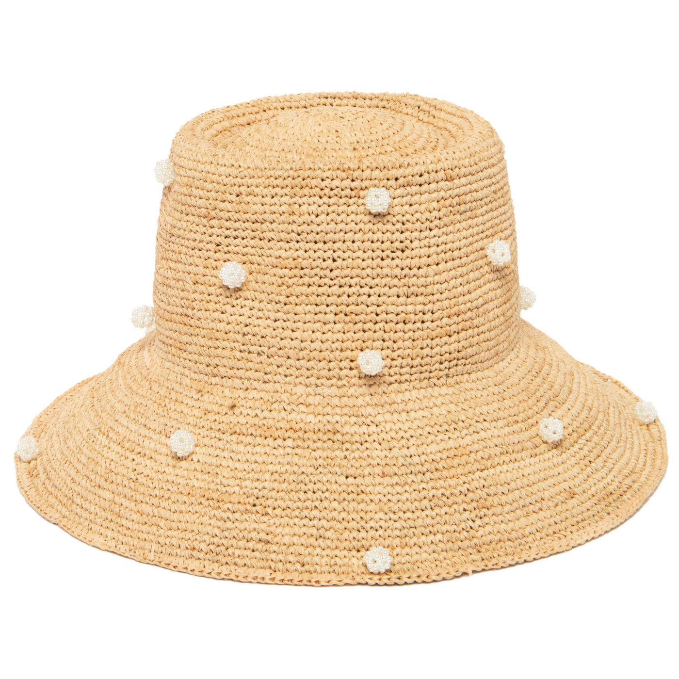 Perla - Crochet Raffia Bell Bucket Hat-BUCKET-San Diego Hat Company